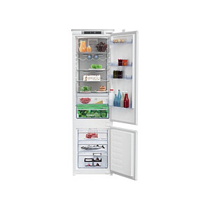 Холодильник BEKO BCNA306E4SN Встроенный, 193,5 см, класс энергопотребления E, HarvestFresh, Neo Frost, металлическая стена