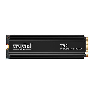 Твердотельный накопитель CRUCIAL T700 2 ТБ M.2 PCIE NVMe TLC Скорость записи 11 800 МБ/с Скорость чтения 12 400 МБ/с TBW 1200 ТБ CT2000T700SSD5