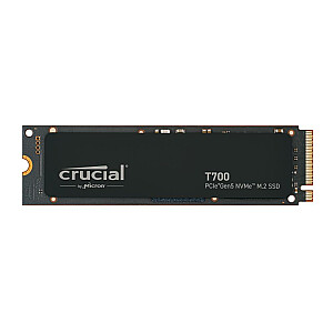 Твердотельный накопитель CRUCIAL T700 4 ТБ M.2 PCIE NVMe TLC Скорость записи 11 800 МБ/с Скорость чтения 12 400 МБ/с TBW 2400 ТБ CT4000T700SSD3