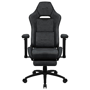 Aerocool ROYALSLATEGR Premium Ergonomisks spēļu krēsls Kāju balsti Aerosuede Technology Grey