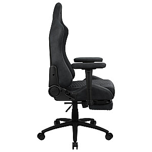 Aerocool ROYALSLATEGR Premium Ergonomisks spēļu krēsls Kāju balsti Aerosuede Technology Grey