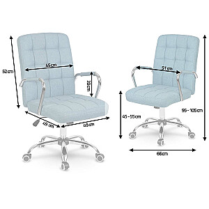 Benton синее офисное кресло из ткани