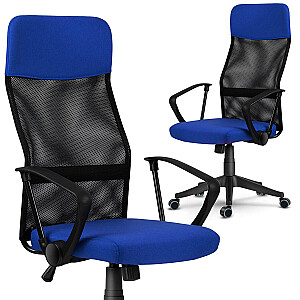 Sidnejas zils un melns mikrotīkla biroja krēsls