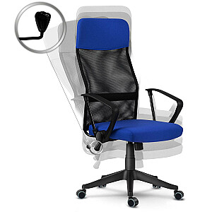 Sidnejas zils un melns mikrotīkla biroja krēsls