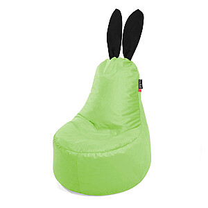 Qubo™ Mommy Rabbit Black Ears Lime VELVET FIT пуф кресло-мешок