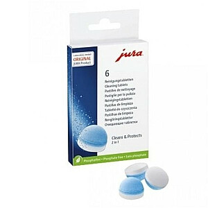 Таблетки JURA для 3 циклов очистки (6 шт.)