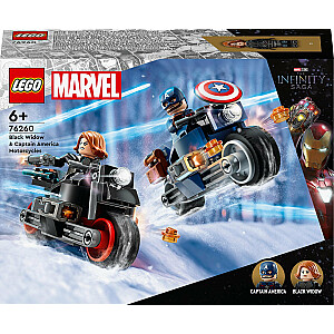 LEGO Marvel Black Widow un Captain America velosipēdi (76260)