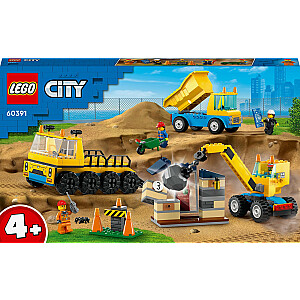 Грузовики с шариками для сноса и кран LEGO City (60391)