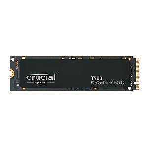 Твердотельный накопитель CRUCIAL T700 2 ТБ M.2 PCIE NVMe TLC Скорость записи 11 800 МБ/с Скорость чтения 12 400 МБ/с TBW 1200 ТБ CT2000T700SSD3