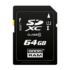 Goodram SDXC Class 10 UHS 64GB Atmiņas karte