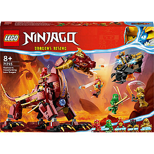 Лавовый дракон LEGO Ninjago превращается в огненную волну (71793)