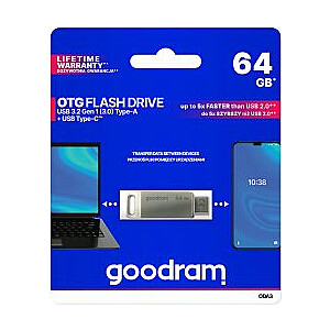 GOODRAM 64 ГБ ODA3 czarny [USB 3.2 / USB типа C]