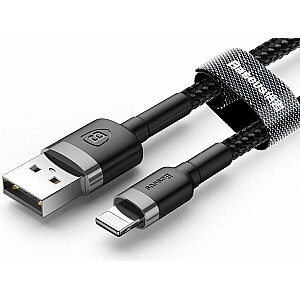 Kabel USB Baseus Baseus Kabel Kevlar USB Lightning iPhone 2.4A 1m Czarny