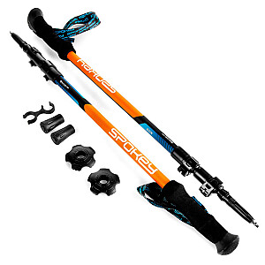 Spokey Zion trekinga nūjas oranži zilā krāsā 926808