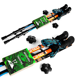 Spokey Zion trekinga nūjas oranži zilā krāsā 926808
