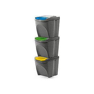 Prosperplast atkritumu tvertne pelēkai segregācijai (IKWB20S3-405U)