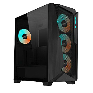 Case GIGABYTE C301 GLASS MidiTower Not included ATX EATX MicroATX MiniITX Colour Black GB-C301G