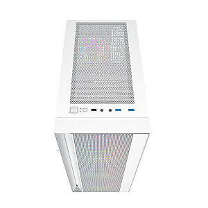 Корпус компьютера Gembird Fornax 4000W ARGB Gaming ATX, Midi Tower, подсветка, Белый