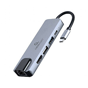 АДАПТЕР ВВОДА/ВЫВОДА USB-C НА HDMI/USB3/5IN1 A-CM-COMBO5-04 GEMBIRD