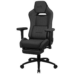 Ergonomisks spēļu krēsls Aerocool ROYALASHBK Premium ar kāju balstiem Aeroweave Technology Black