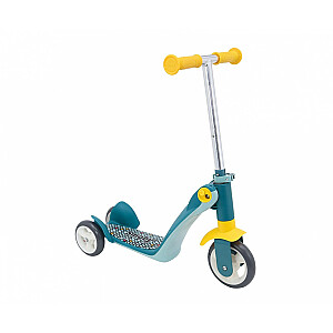 Smoby Reversible 2 in 1 Kids 4 Wheel Scooter zils, dzeltens