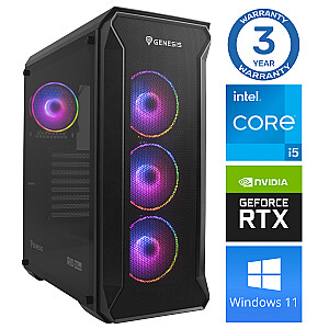 Dators spēlēm INTOP i5-11400F 16GB 1TB SSD M.2 NVME+2TB RTX4070 12GB WIN11