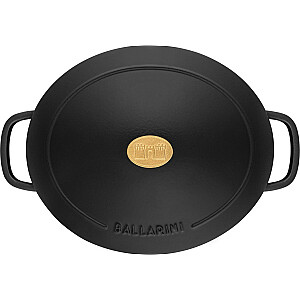 Чугунная овальная кастрюля BALLARINI BELLAMONTE 75003-546-0 - 5,5 л, черная