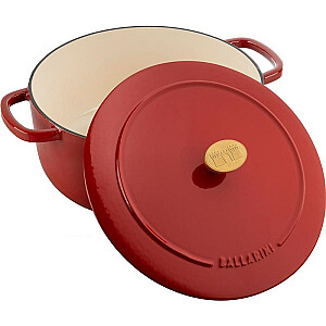 BALLARINI BELLAMONTE apaļais čuguna katliņš 75003-563-0 - 5,5 L RED