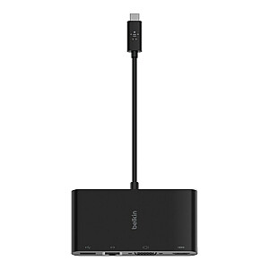 Интерфейсный концентратор Belkin AVC005BTBK USB 3.2 Gen 1 (3.1 Gen 1) Type-C Черный