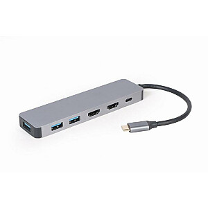 АДАПТЕР ВВОДА/ВЫВОДА USB-C НА HDMI/USB3/3IN1 A-CM-COMBO3-03 GEMBIRD