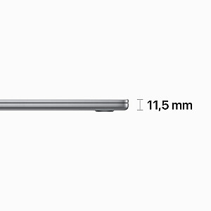 Portatīvais dators Apple MacBook Air M2 38,9 cm (15,3 collas) Apple M 8 GB 512 GB SSD Wi-Fi 6 (802.11ax) macOS Ventura Grey
