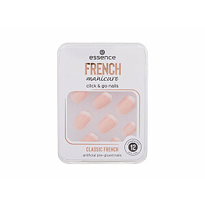 Click & Go Nails franču manikīrs 01 Classic French 12k