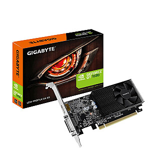 Graphics Card GIGABYTE NVIDIA GeForce GT 1030 2 GB 64 bit PCIE 3.0 16x GDDR4 Memory 2100 MHz GPU 1177 MHz Single Slot Fansink 1xDVI 1xHDMI GV-N1030D4-2GL