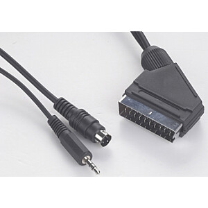 Gembird SCART plug to S-Video+audio cable 5m