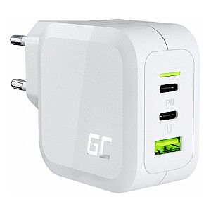 Lādētājs Зарядное устройство Green Cell PowerGaN 65 Вт USB-C PD для ноутбуков, MacBook, планшетов и смартфонов