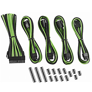 CableMod 8+6 Series Classic ModMesh Sleeved Cable Extension Kit Green