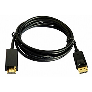 Brackton DisplayPort Male — HDMI Male 1,5 м, черный, 4K