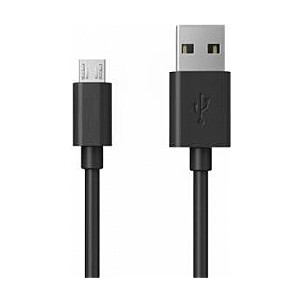 Kabelis Brackton USB Male - MicroUSB Male 0.5m Black