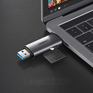 Ugreen USB Type C | USB 3.0 SD | micro SD card reader gray (50706)