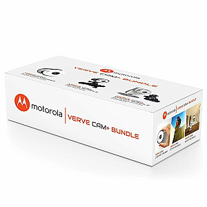 Motorola Vervecam+ Bundle Sporta kamera + turētājs ķiverei / velosipēda stūrei + stikla stiprinājumi ar 1900 mAh akumulatoru