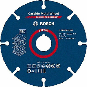 Griešanas disks Bosch Bosch EXPERT Carbide MultiWheel, Ø 125 mm (leņķa slīpmašīnām)