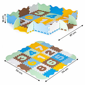 Подложка-головоломка для манежа с пенопластовым ковриком для детей