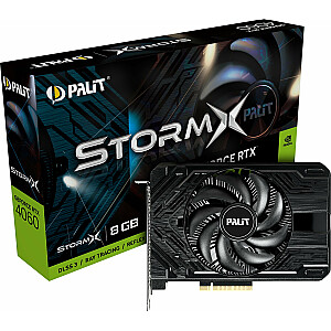Palit GeForce RTX 4060 StormX 8 GB GDDR6 grafiskā karte (NE64060019P1-1070F)