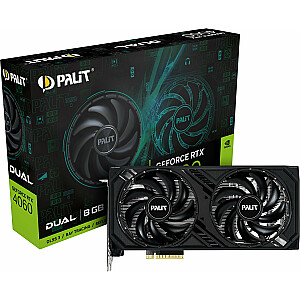 Видеокарта Palit GeForce RTX 4060 Dual 8 ГБ GDDR6 (NE64060019P1-1070D)