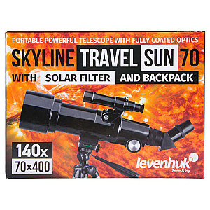 Levenhuk Skyline Travel Sun 70 Рефрактор черный