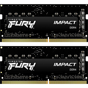 Kingston Fury Impact 32 ГБ [2x16 ГБ DDR4 CL16 SODIMM, 2666 МГц]
