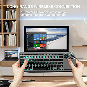 Клавиатура Techly ICTB9801TB RF Wireless + Bluetooth QWERTY ASV angļu melns