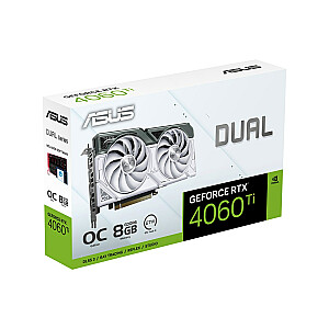 ASUS Dual -RTX4060TI-O8G-White NVIDIA GeForce RTX4060Ti 8GG GDDR6