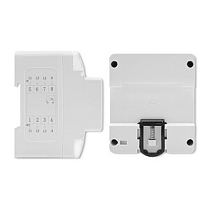 Qoltec 50900 Trīsfāzu elektroniskais elektrības skaitītājs | 230V | LCD | 4P | DIN sliede