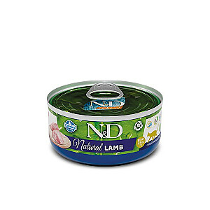 FARMINA N&D Cat Natural Lamb - mitrā barība kaķiem - 140 g